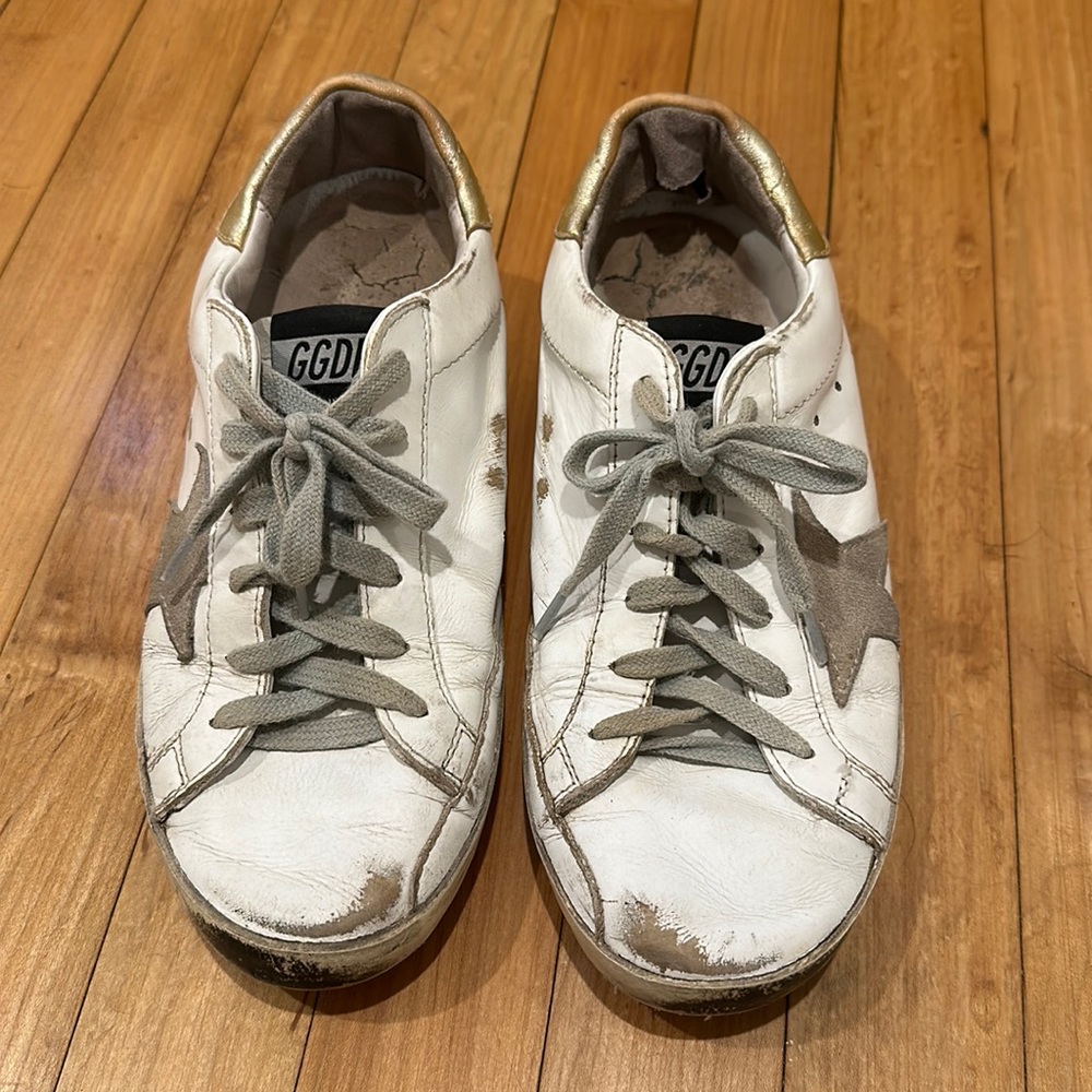Worn Golden Goose sneakers